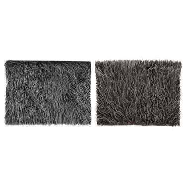 Svenska living placemat lang haar 40x30cm bruin grijs 2-tone