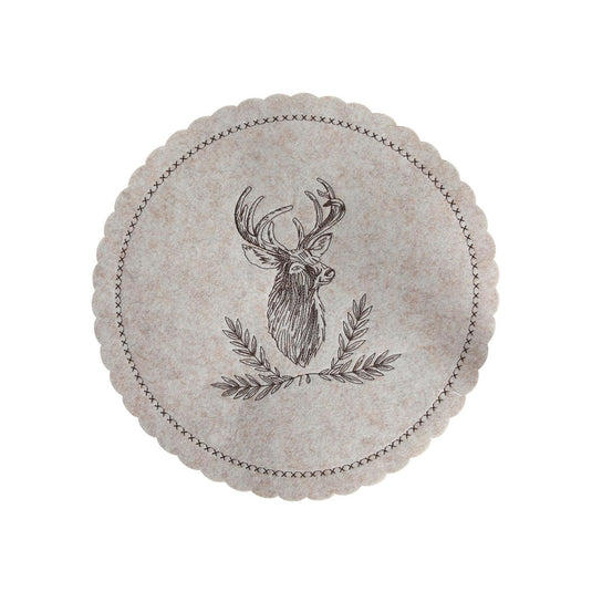 Svenska living placemat rendier vilt beige ã˜35cm