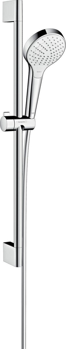 Hansgrohe croma select s vario ecosmart glijstangset - 65 cm - wit chroom - diameter douchekop 110 mm - 3 straalsoorten