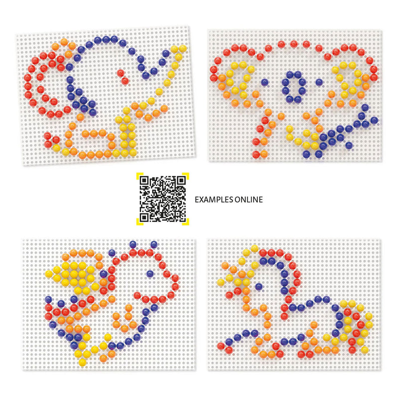 Afbeelding laden in galerijviewer, Quercetti insteek mozaïek, 100 pins
