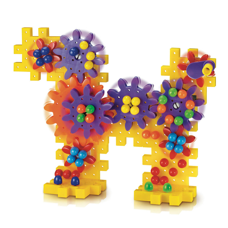 Afbeelding laden in galerijviewer, Quercetti georello tandwielenset hond bloem, 80dlg.
