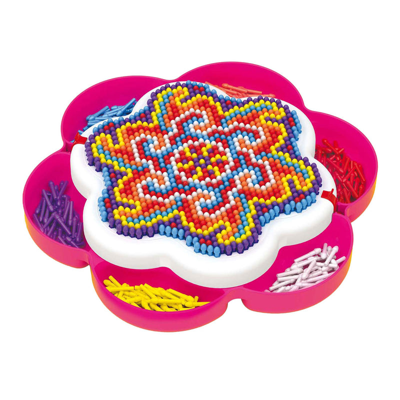 Afbeelding laden in galerijviewer, Quercetti pixel art mandala, 1200 pins
