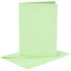 Creativ company cc kaarten enveloppen 10,5x15 cm lichtgroen 6 stuks