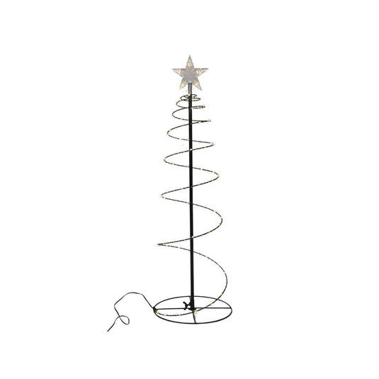 Svenska living verlichte kerstboom spiraal 300led goud 140cm