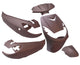 Edge plaatset 6-delig for peugeot vivacity tot bouwjaar 2008 - mat bruin