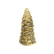 Svenska living kerstboom glas relief craquele led goud d10xh20cm, 2xaaa ( exclusief )