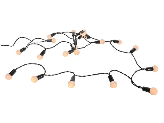 Svenska living bolverlichting 20 led warm-wit op batterij met timer 2 meter