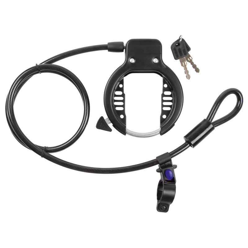 Afbeelding laden in galerijviewer, M-wave ringloop frame lock with cable
