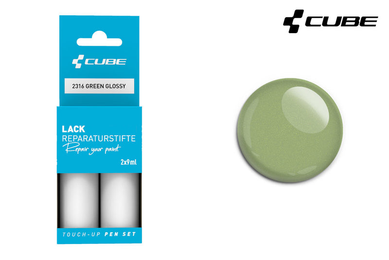 Afbeelding laden in galerijviewer, Cube touch-up pen set green glossy
