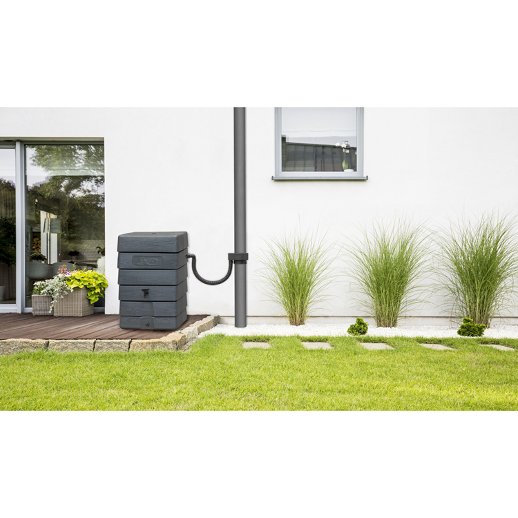 Afbeelding laden in galerijviewer, Harcostar 1066443 - regenton muurtank grijs 168l | 2 stuks
