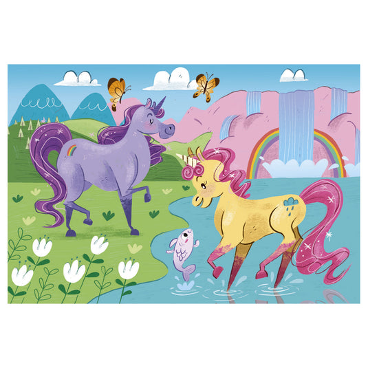 Clementoni puzzel 2x20 stukjes eenhoorns