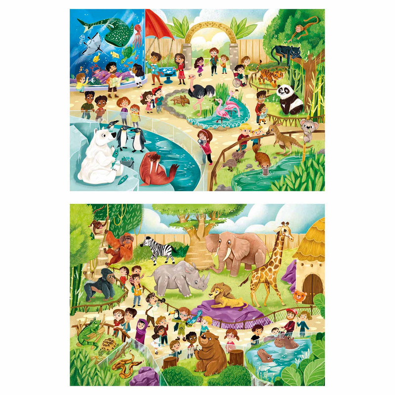 Afbeelding laden in galerijviewer, Clementoni Puzzel Dierentuin, 2x60st.

