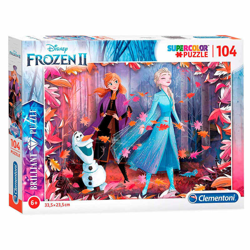 Afbeelding laden in galerijviewer, Clementoni Brilliant Puzzel Frozen 2, 104st.
