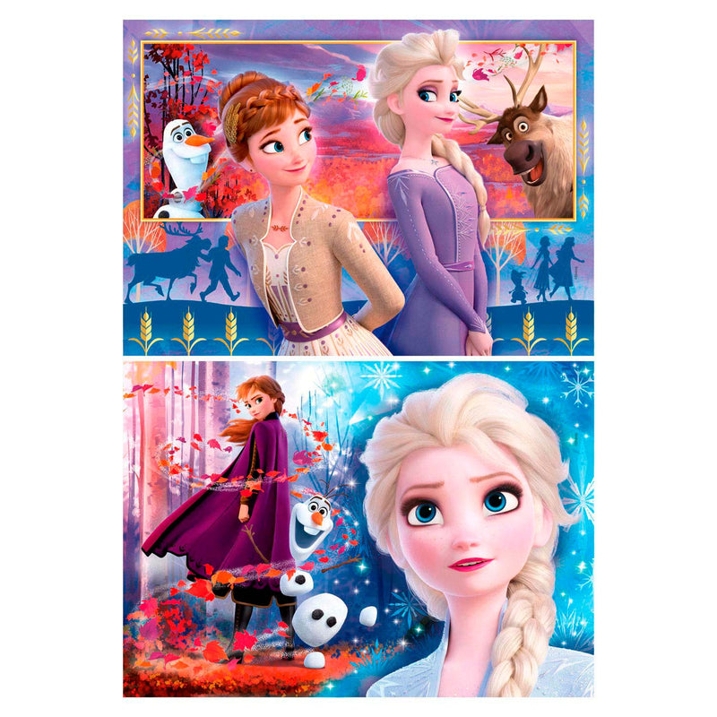Afbeelding laden in galerijviewer, Disney clementoni - puzzel - 2x60 stukjes - frozen 2 - kinderpuzzel - vanaf 10 jaar

