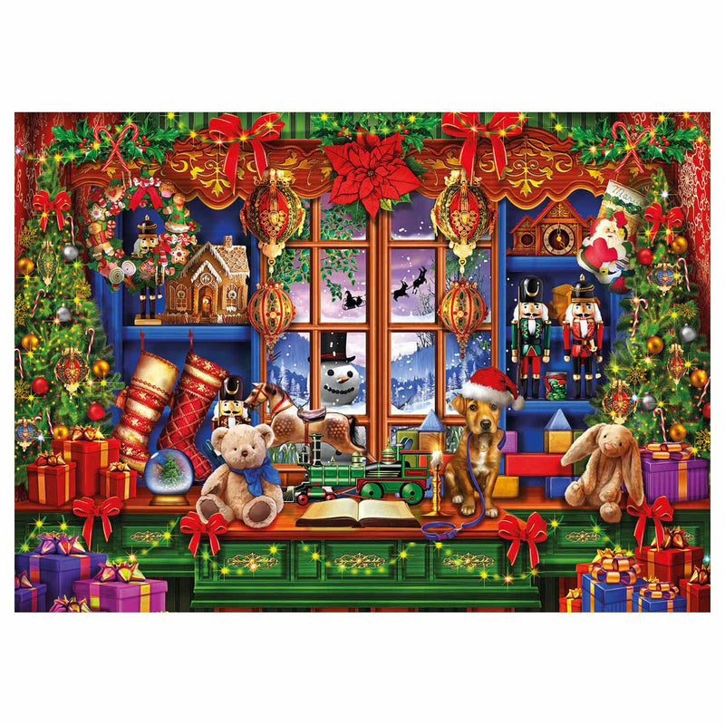Afbeelding laden in galerijviewer, Clementoni Puzzel Kerst Speelgoedwinkel, 1000st.
