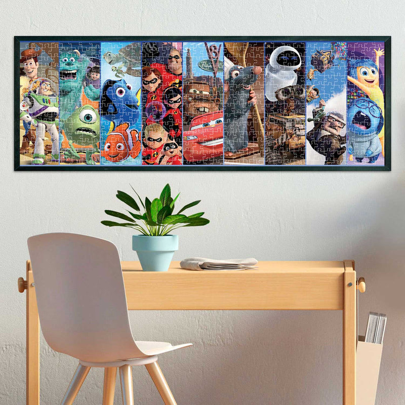 Afbeelding laden in galerijviewer, Clementoni Panorama Puzzel Disney Pixar, 1000st.

