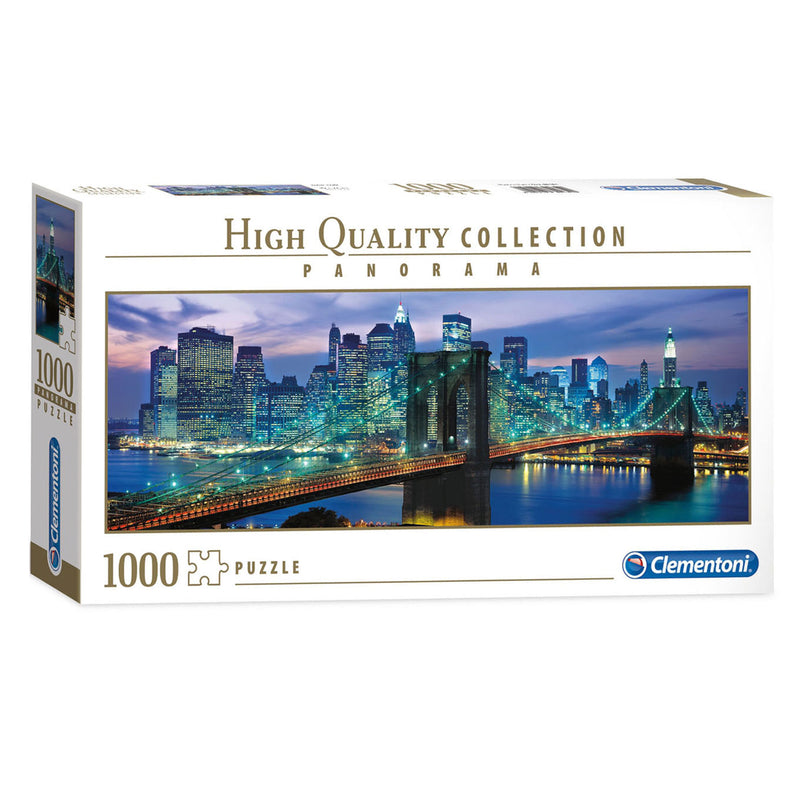 Afbeelding laden in galerijviewer, Clementoni panorama puzzel new york brooklyn bridge, 1000st.
