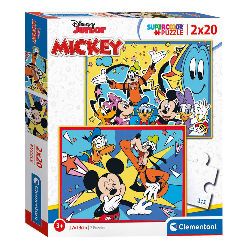 Afbeelding laden in galerijviewer, Clementoni puzzel mickey mouse, 2x20st.
