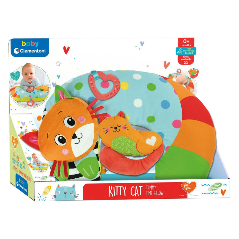 Afbeelding laden in galerijviewer, Clementoni Baby Tummy Time Kussen Kitty Cat
