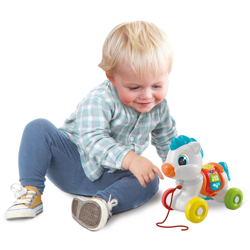 Afbeelding laden in galerijviewer, Clementoni baby trekfiguur paard + geluid
