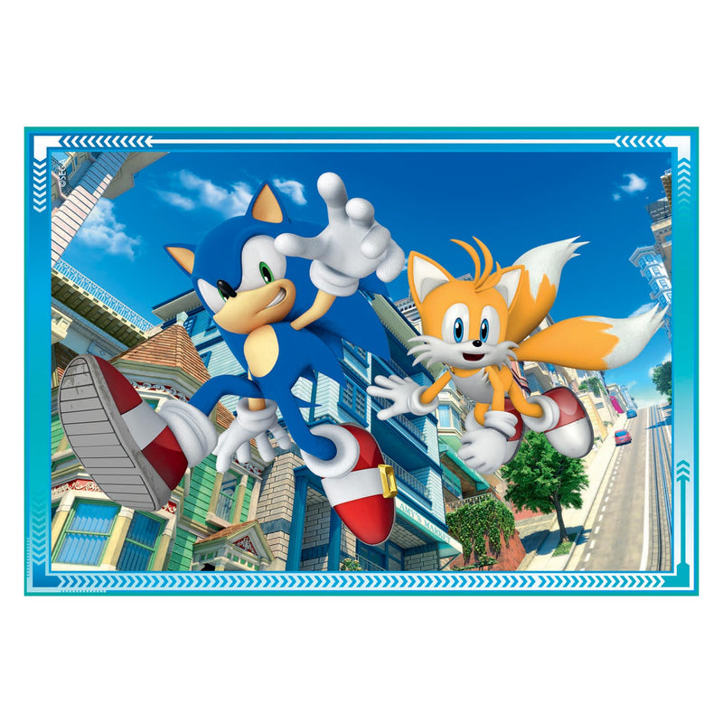 Afbeelding laden in galerijviewer, Clementoni puzzels sonic, 4in1
