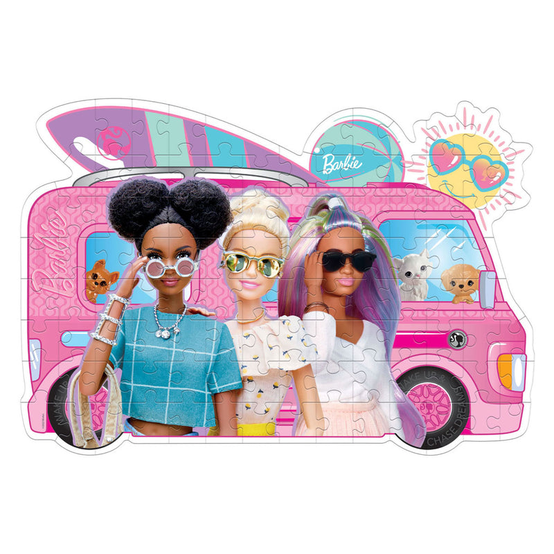 Afbeelding laden in galerijviewer, Clementoni legpuzzel super color - barbie surfbus,104st.
