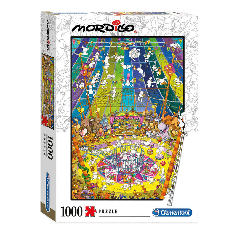 Afbeelding laden in galerijviewer, Clementoni legpuzzel mordillo the show, 1000st.
