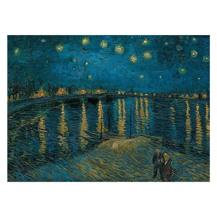 Afbeelding laden in galerijviewer, Clementoni Legpuzzel Van Gogh Night Over The Rhone, 1000st.
