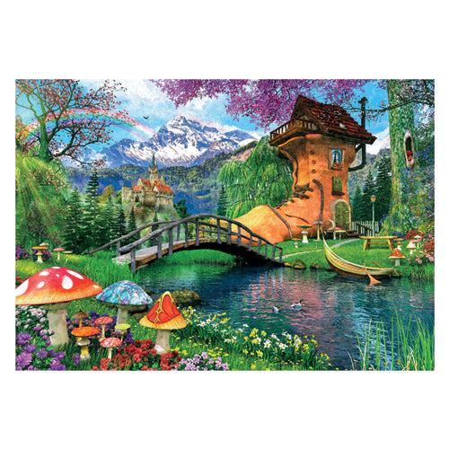 Afbeelding laden in galerijviewer, Clementoni legpuzzel the old shoe house, 500st.
