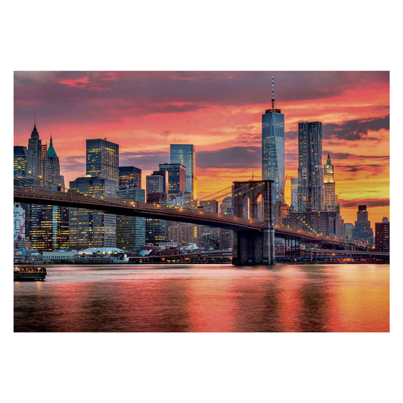Afbeelding laden in galerijviewer, Clementoni - puzzel - 1500 stukjes - east river bij dusk - puzzel voor volwassenen
