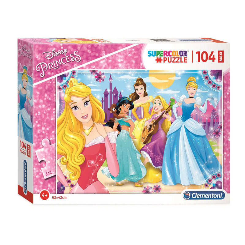 Afbeelding laden in galerijviewer, Clementoni - puzzel - 104 stukjes - disney princess - maxi puzzel - vanaf 4 jaar

