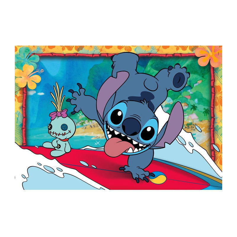 Afbeelding laden in galerijviewer, Clementoni legpuzzel super color disney stitch, 2x20st.
