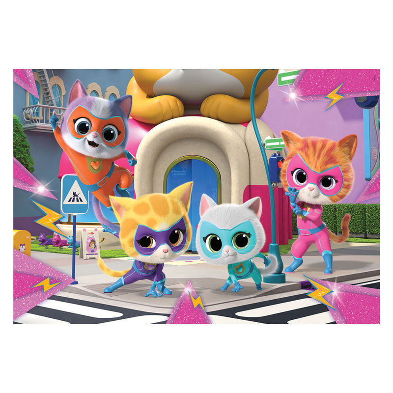 Afbeelding laden in galerijviewer, Clementoni legpuzzel super color super kittens, 2x20st.

