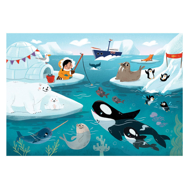 Afbeelding laden in galerijviewer, Clementoni legpuzzel super color life at sea, 2x60st.
