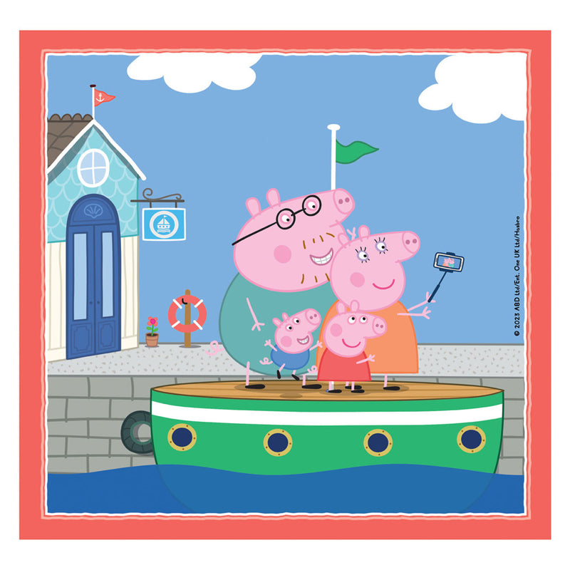 Afbeelding laden in galerijviewer, Clementoni legpuzzel super color vierkant peppa pig, 3x48st.

