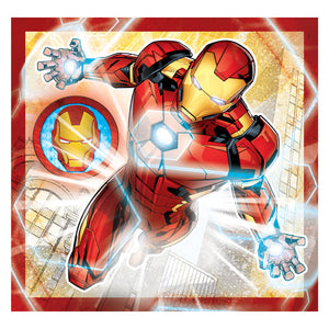 Clementoni legpuzzel super color vierkant marvel avengers, 3x48st.