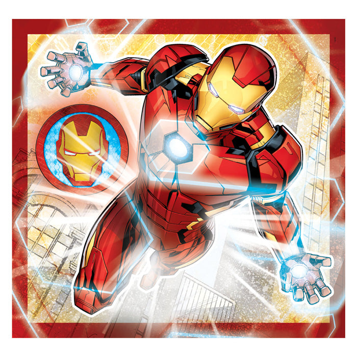 Afbeelding laden in galerijviewer, Clementoni legpuzzel super color vierkant marvel avengers, 3x48st.
