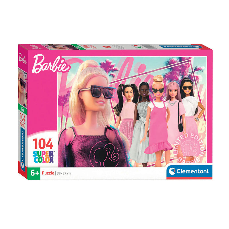Afbeelding laden in galerijviewer, Clementoni legpuzzel super color barbie, 104st.
