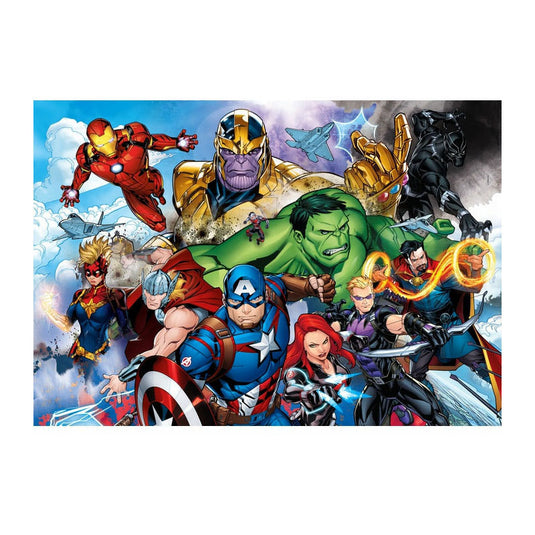 Marvel clementoni legpuzzel super color avengers, 104st.