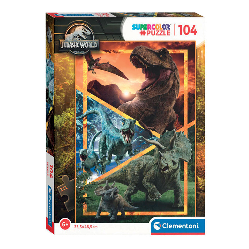Afbeelding laden in galerijviewer, Clementoni legpuzzel super color jurassic world, 104st.
