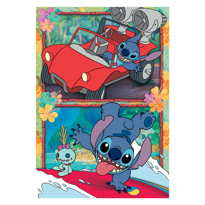 Afbeelding laden in galerijviewer, Clementoni legpuzzel super color disney stitch, 104st.
