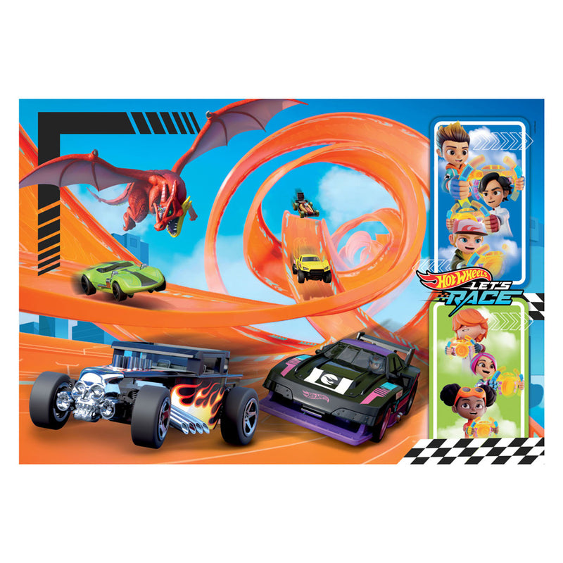 Afbeelding laden in galerijviewer, Clementoni legpuzzel super color hot wheels, 104st.
