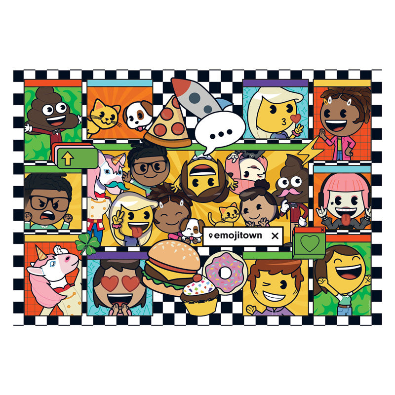 Afbeelding laden in galerijviewer, Clementoni legpuzzel super color emoji town, 180st.
