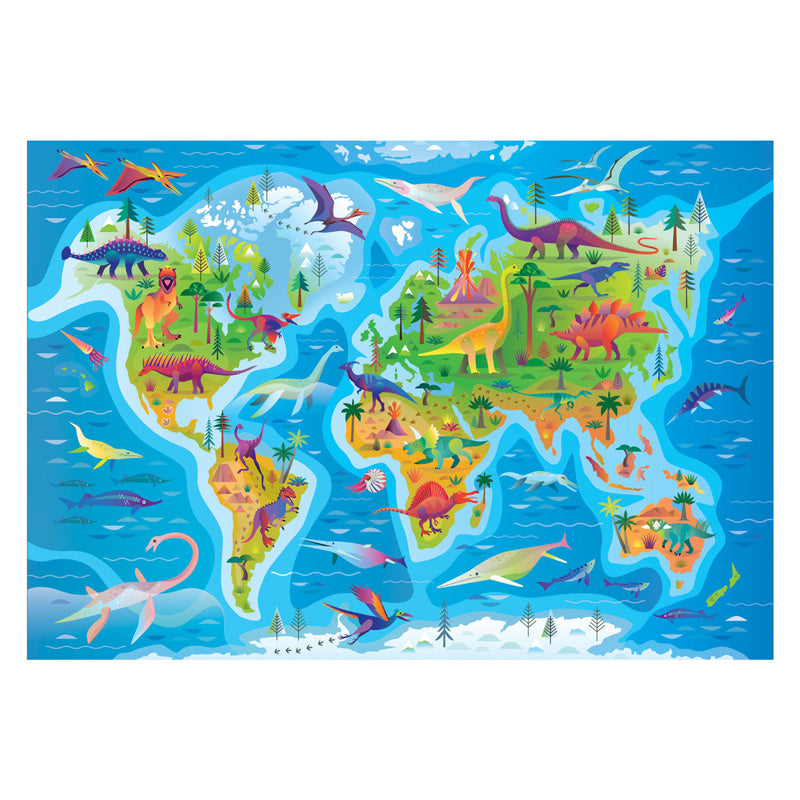 Afbeelding laden in galerijviewer, Clementoni legpuzzel super color dinosaurus map, 180st.
