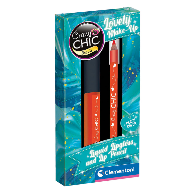 Afbeelding laden in galerijviewer, Clementoni crazy chic lipgloss en lipliner oranje
