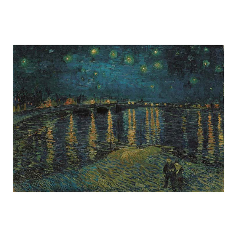 Afbeelding laden in galerijviewer, Clementoni legpuzzel kunstwerken sterrennacht boven de rhône, 1000st.
