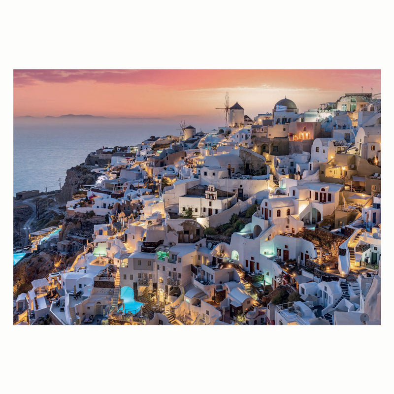 Afbeelding laden in galerijviewer, Clementoni legpuzzel tinten van santorini, 1000st.
