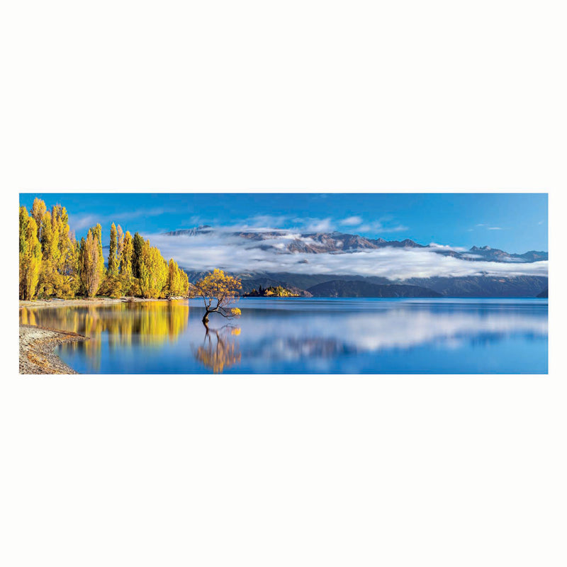 Afbeelding laden in galerijviewer, Clementoni panoramapuzzel wanaka's gouden weerspiegelingen, 1000st.

