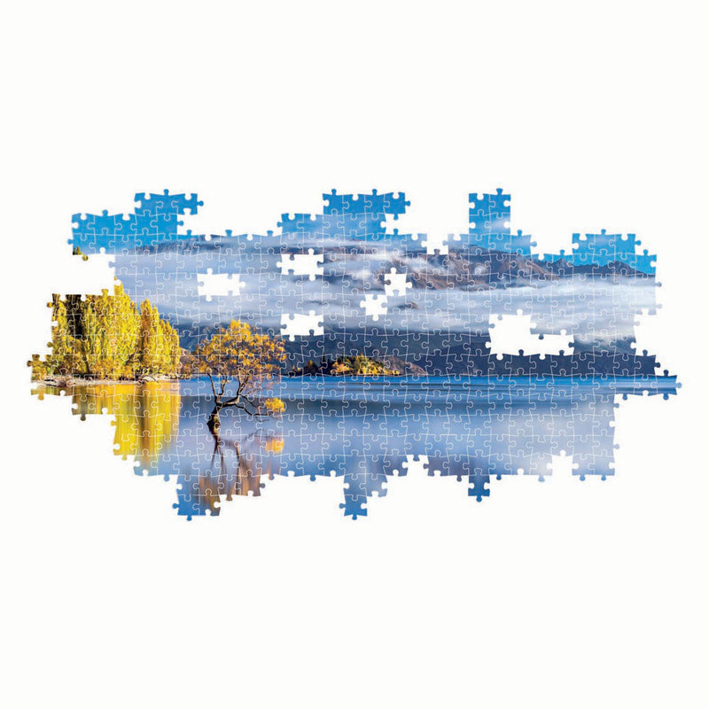 Afbeelding laden in galerijviewer, Clementoni panoramapuzzel wanaka's gouden weerspiegelingen, 1000st.
