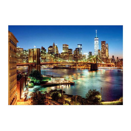 Clementoni - puzzel - 6000 stukjes - brooklyn bridge lights - puzzel voor volwassenen - high quality collection